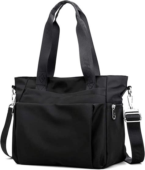 Tote bag in amazon - ☆Perfect Size Laptop Tote Bag☆ - Spacious in design and lightweight in feel and ideal size in 16.7" L x 5.7" W x 12.6" H, double adjustable shoulder handles 9.8''-12.9" help you for a comfier carry. Extremely lightweight just 1.9 lb, it's a universal size so it fits all 13-15.6 inch laptops. Carry the laptop bag by the top adjustable handle ...